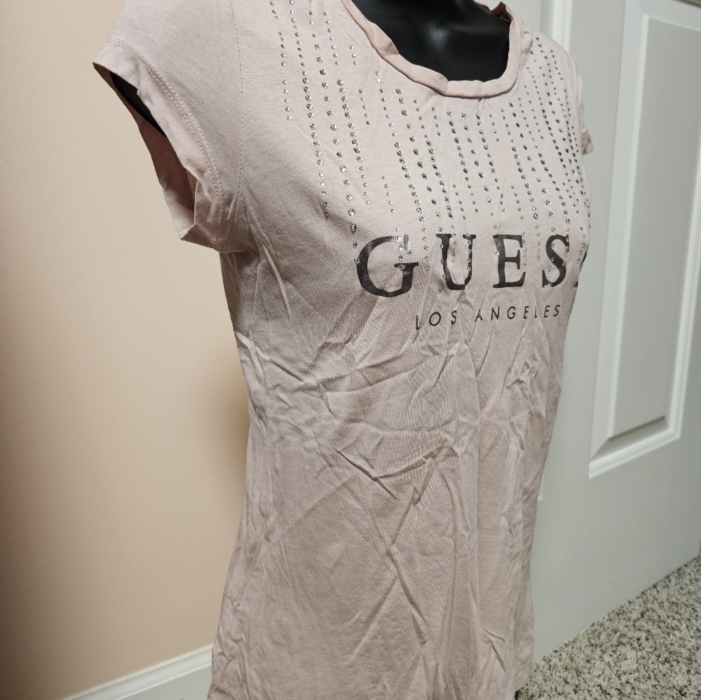 GUESS Embellished Rhinestone Tee - Picture 6 of 10